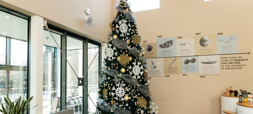 Christmas tree at hotel